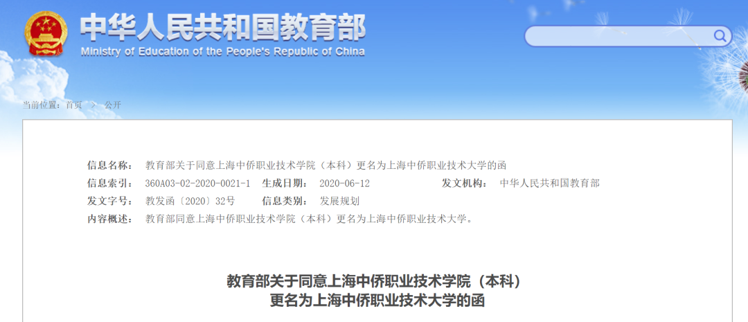 上海中僑職業技術大學