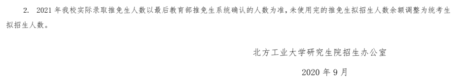 北方工業大學2021年碩士研究生考試招生專業目錄